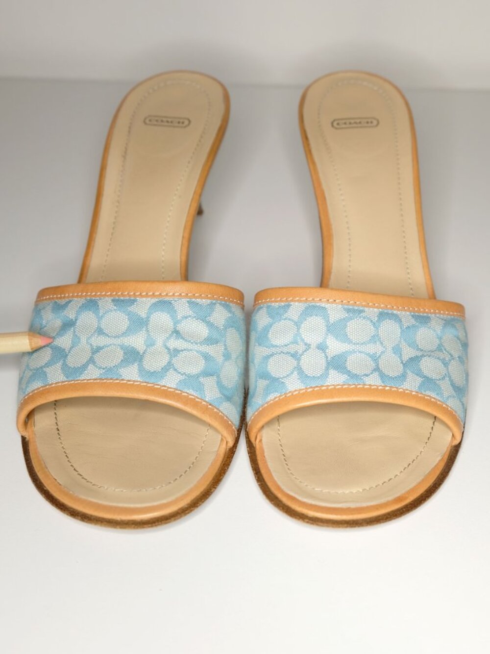 Y2K Coach Louise Sandals, A0029, Pool/Natural, 8.5 M - Picture 14 of 16